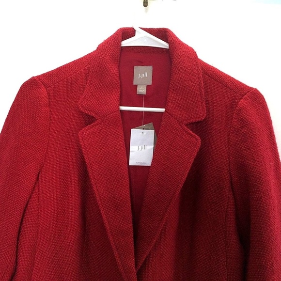 ❤️J.JILL WoolBlend TWEED Blazer Coat Jacket Line S - Picture 6 of 8